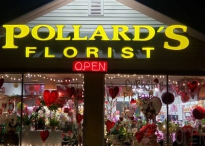Florist's new sign by James River Signs