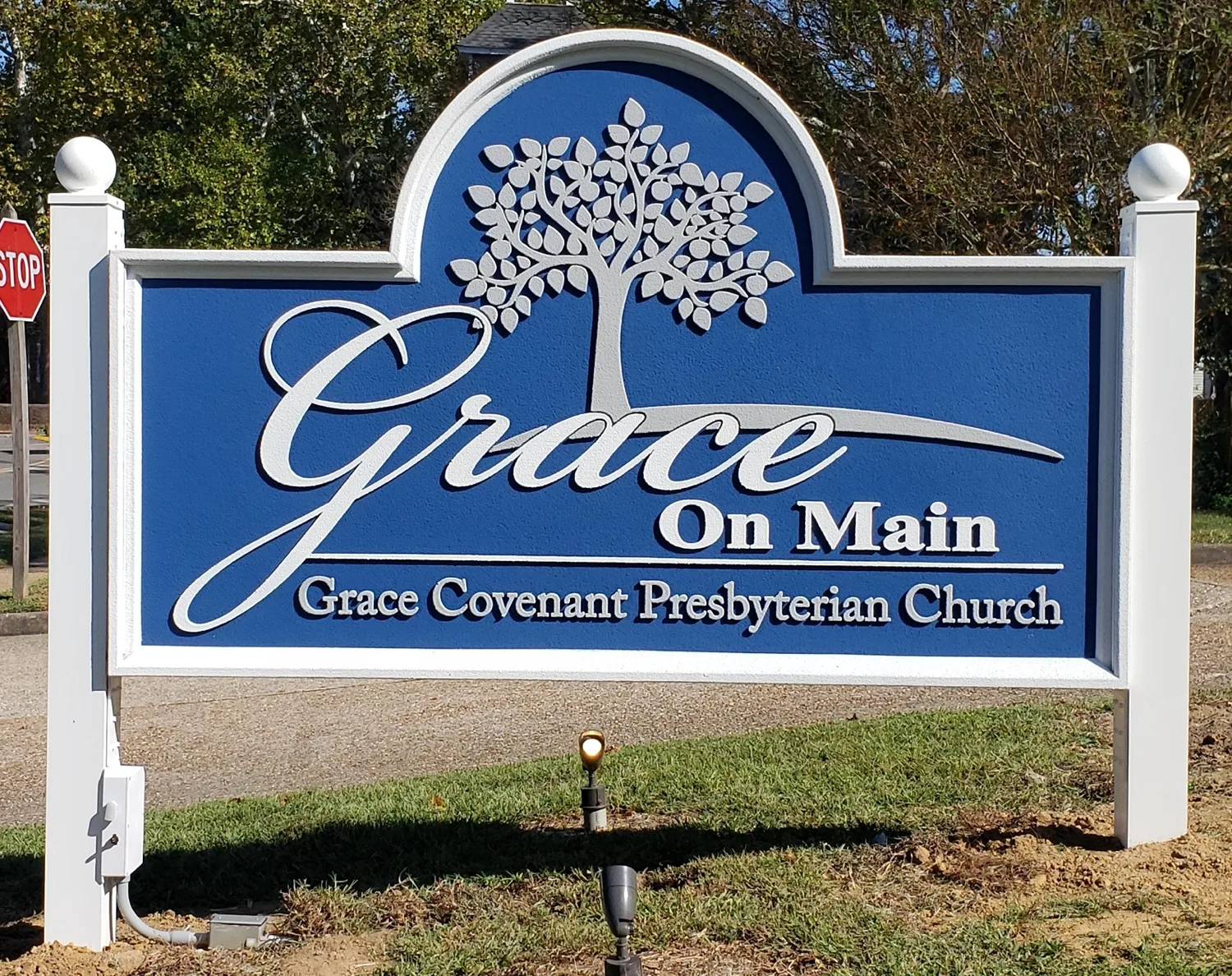 Grace Covenant sign by James River Signs
