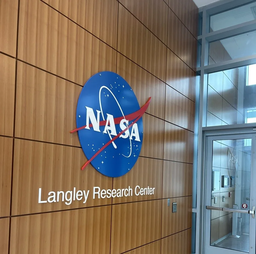 NASA meatball sign by James River Signs